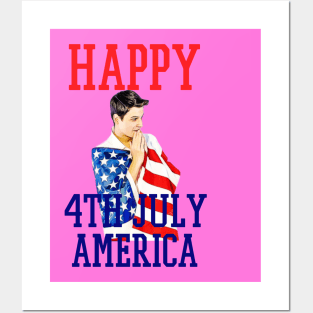 happy 4th  july america Posters and Art